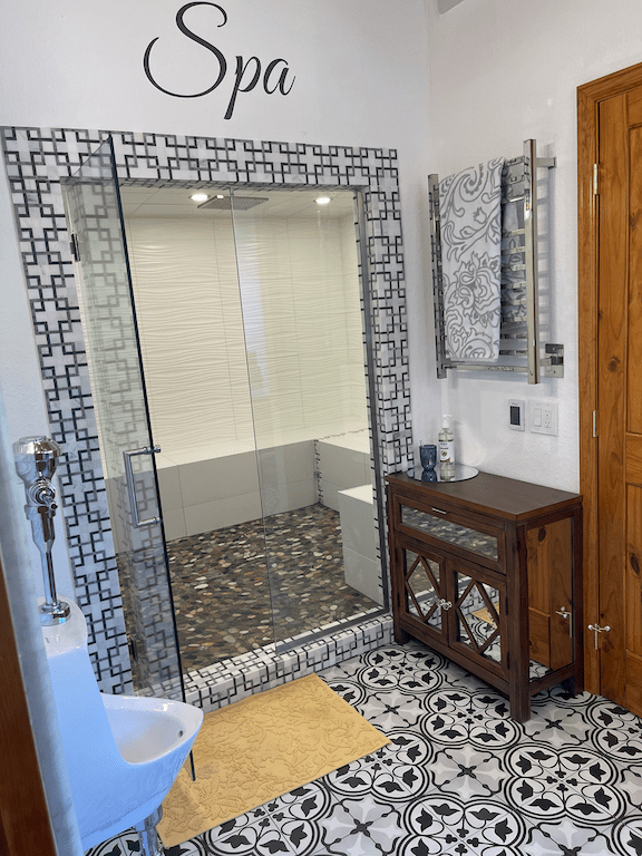 bathroom remodel Colorado Springs tile steam shower closet sink toilet urinalA